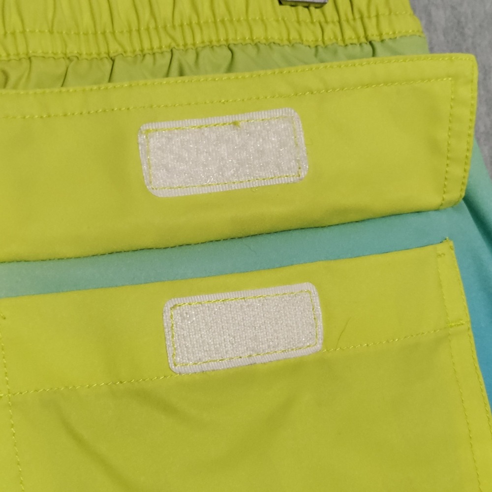 Psycho Bunny Mens Malta Hydrochromic Swim Trunk Size Small Wild Lime Brief Liner - Picture 6 of 15